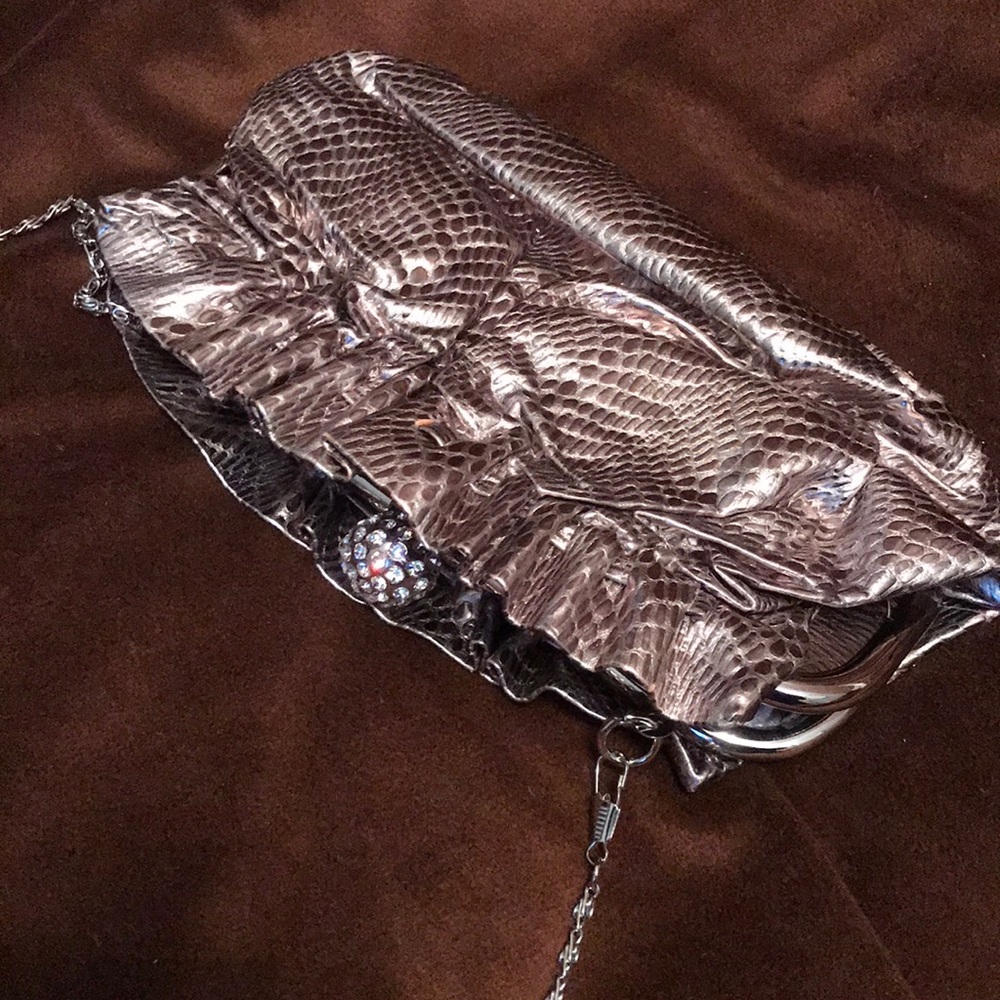 Faux skin purse.